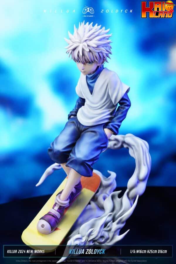 Hunter x Hunter PG Studio Skateboard Killua Zoldyck Resin Statue 2 scaled