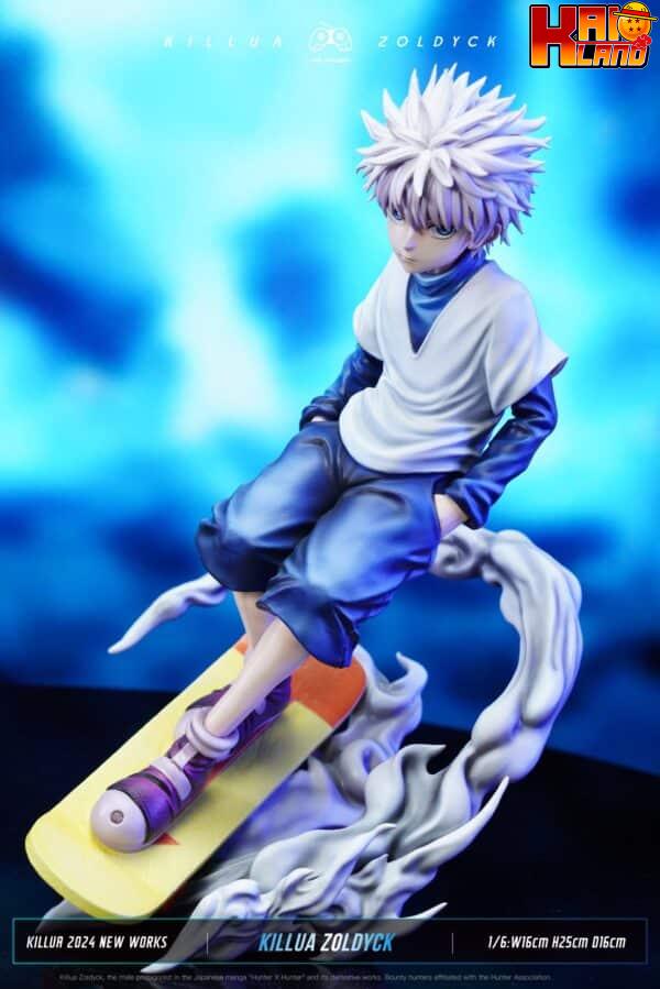 Hunter x Hunter PG Studio Skateboard Killua Zoldyck Resin Statue 3 scaled