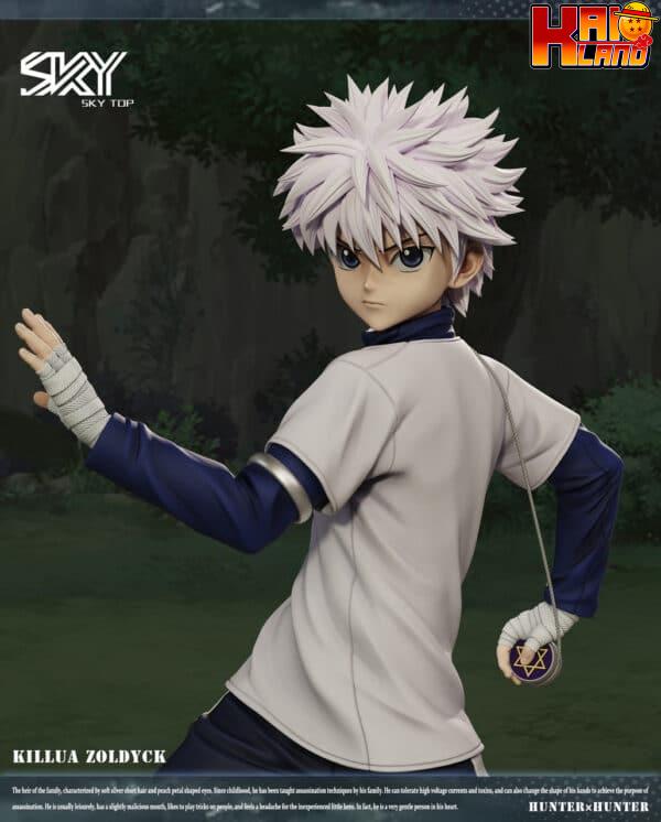 Hunter x Hunter Sky Top Studio Yo Yo Killua Zoldyck Resin Statue 3