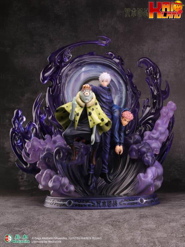 Jujutsu Kaisen Manas Studio Gojo x Itadori x Jogo Licensed Resin Statue 1