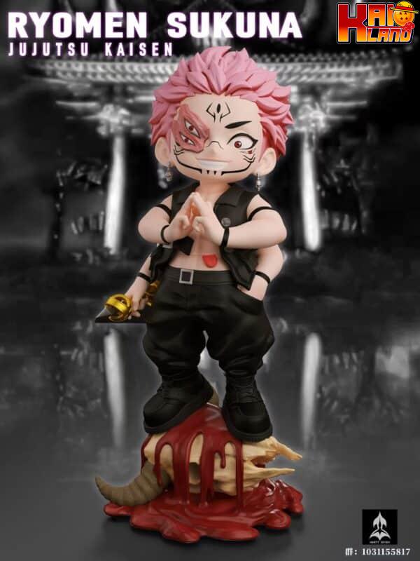 Jujutsu Kaisen Ninety Seven Studio Chibi Sukuna x Satoru Gojo Resin Statue 3 scaled