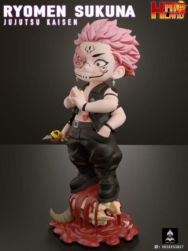 Jujutsu Kaisen Ninety Seven Studio Chibi Sukuna x Satoru Gojo Resin Statue 4 scaled