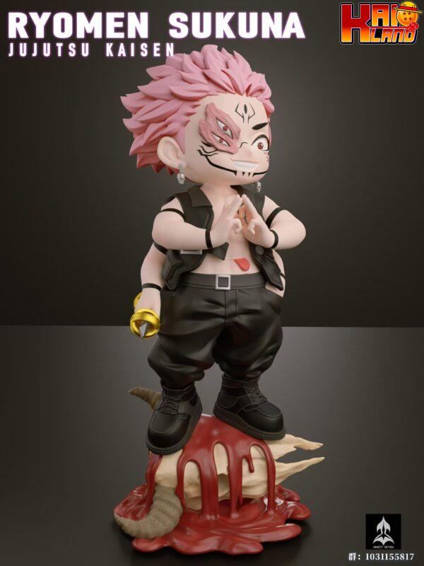 Jujutsu Kaisen Ninety Seven Studio Chibi Sukuna x Satoru Gojo Resin Statue 5 scaled