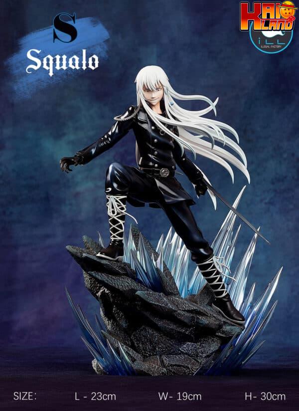 Katekyo Hitman Reborn ILL Studio Yamamoto Takeshi x Squalo Resin Statue 1