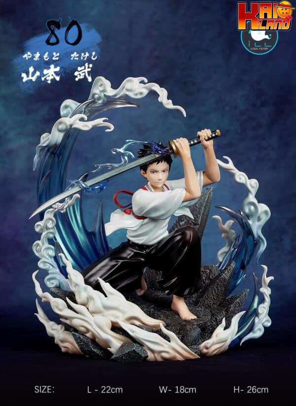 Katekyo Hitman Reborn ILL Studio Yamamoto Takeshi x Squalo Resin Statue 2