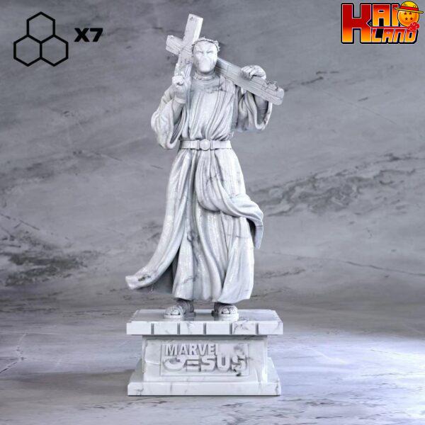 Marvel X7 Studio Deadpool Jesus Resin Statue 4