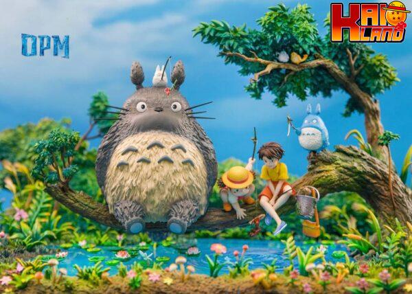 My Neighbour Totoro Opm studio Fishing Totoro Resin Statue 1