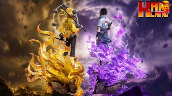 Naruto QiYuan Studio Naruto x Uchiha Sasuke Resin Statue 3