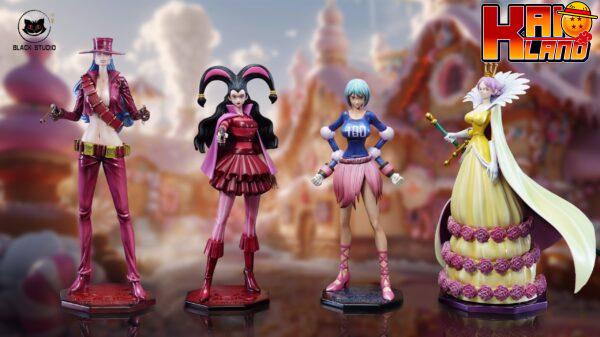 One Piece Black Studio Charlotte Mozart x Charlotte Myukuru x Charlotte Effilee x Charlotte Broye Resin Statue 1 scaled