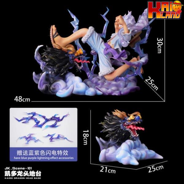 One Piece Jacksdo Studio Kaido dragon Head Base Resin Statue 2