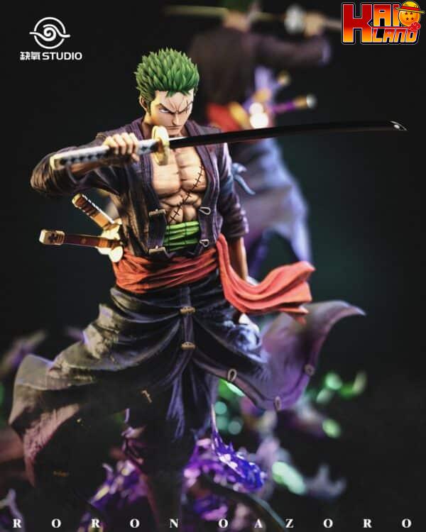 One Piece QueYang Studio Roronoa Zoro Resin Statue 2 scaled