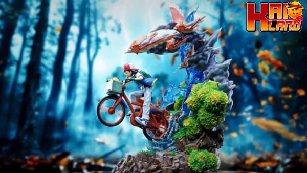 Pokemon AM Studio Cycling Ash Resin Statue 1