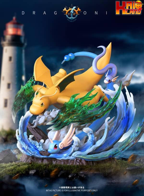 Pokemon Huan Zhou Studio Dragonite Set Resin Statue 1