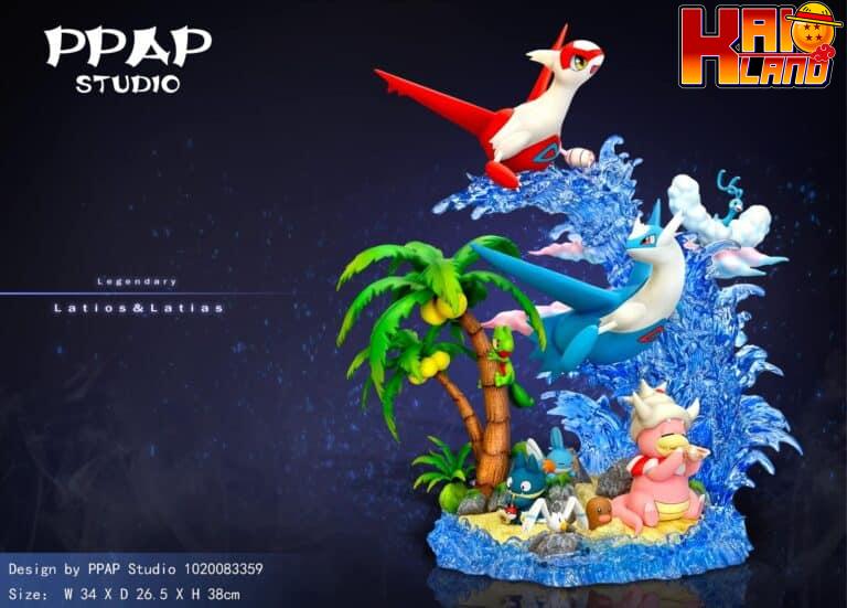 Pokemon PPAP Studio Legendary Latios x Latias Resin Statue 1