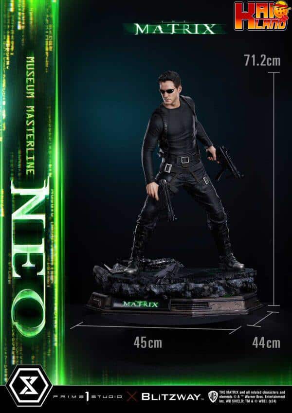 The Matrix Prime 1 X Blitzway Studio Neo Licensed Resin Statue 12