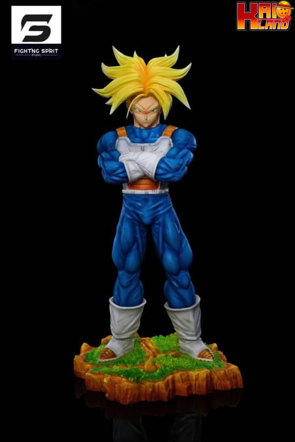 Dragon Ball Fighting Sprit Studio Trunks x Vegeta Resin Statue 4 scaled