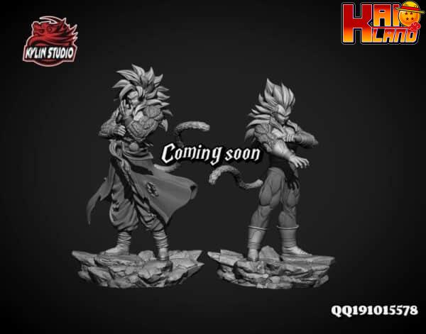 Dragon Ball Kylin Studio SS4 Goku x Vegeta Resin Statue 1