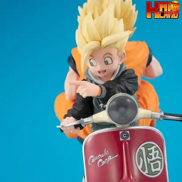 Dragon Ball Megahouse Super Saiyan Son Goku x Super Saiyan Son Gohan Licensed PVC 4