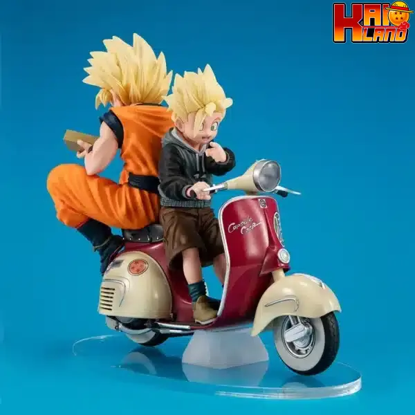 Dragon Ball Megahouse Super Saiyan Son Goku x Super Saiyan Son Gohan Licensed PVC 5