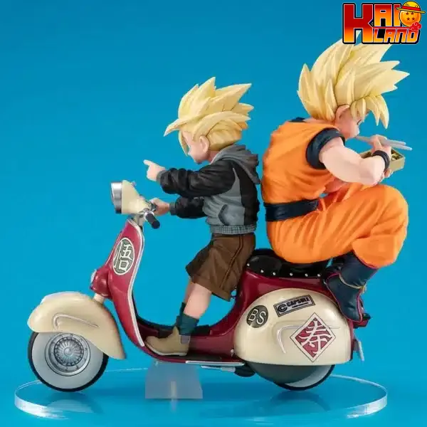 Dragon Ball Megahouse Super Saiyan Son Goku x Super Saiyan Son Gohan Licensed PVC 6