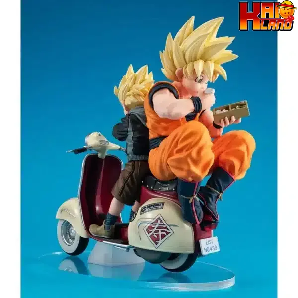 Dragon Ball Megahouse Super Saiyan Son Goku x Super Saiyan Son Gohan Licensed PVC 7