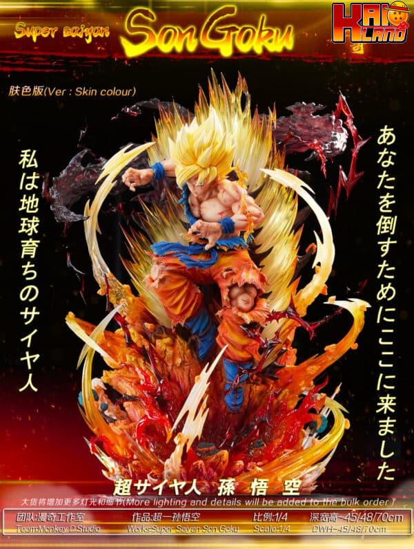 Dragon Ball Monkey D Studio SS Goku Resin Statue 1