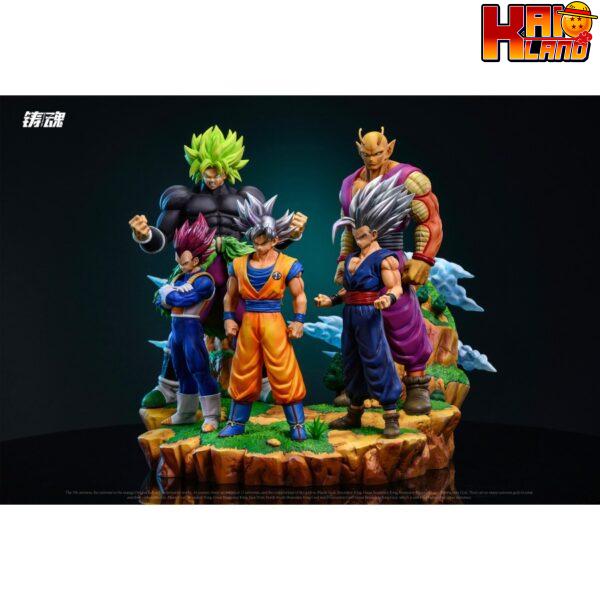 Dragon Ball Sculpting Soul Studio Broly x Vegeta x Goku x Gohan x Piccolo Diroama Resin Statue 2