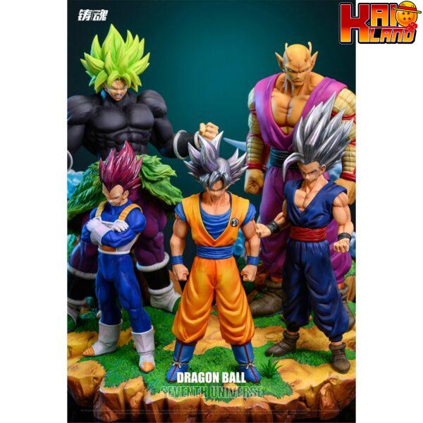 Dragon Ball Sculpting Soul Studio Broly x Vegeta x Goku x Gohan x Piccolo Diroama Resin Statue 5