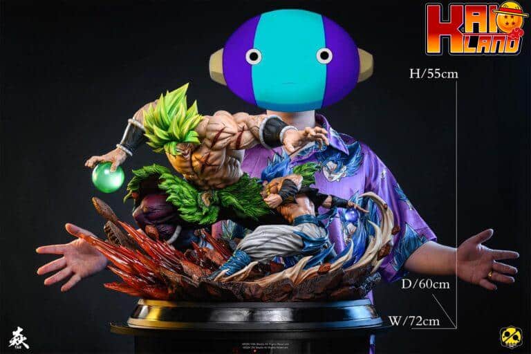 Dragon Ball YAN Studio x 2 Studio Broly vs Gogeta Resin Statue 3