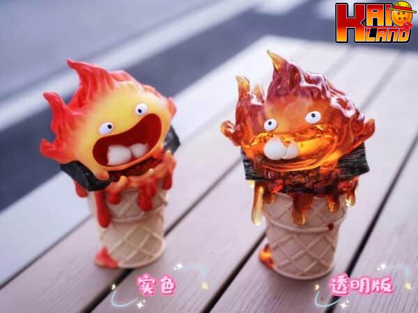 Howls Moving Castle Long Miao Studio Calcifer Ice Cream Resin Statue 1 scaled