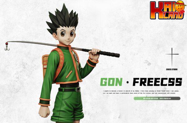 Hunter x Hunter Cross Studio Fishing Rod Gon Freecss Resin Statue 2 scaled