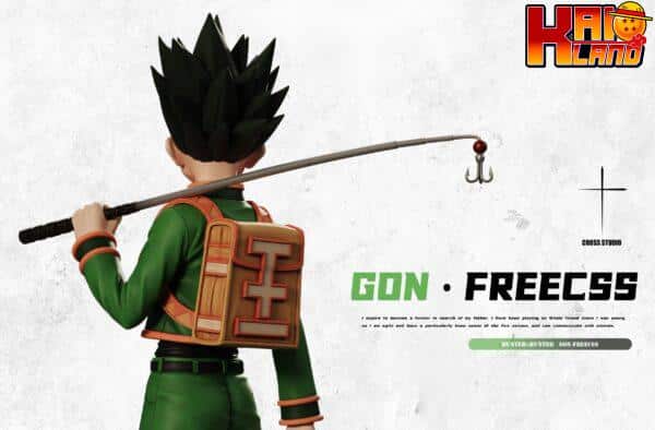 Hunter x Hunter Cross Studio Fishing Rod Gon Freecss Resin Statue 4 scaled