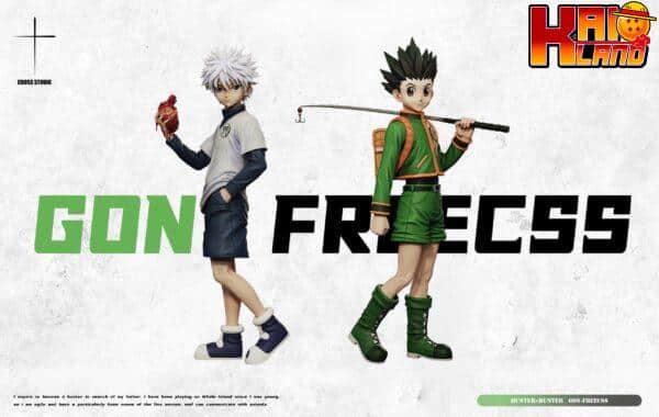 Hunter x Hunter Cross Studio Fishing Rod Gon Freecss Resin Statue 6 scaled