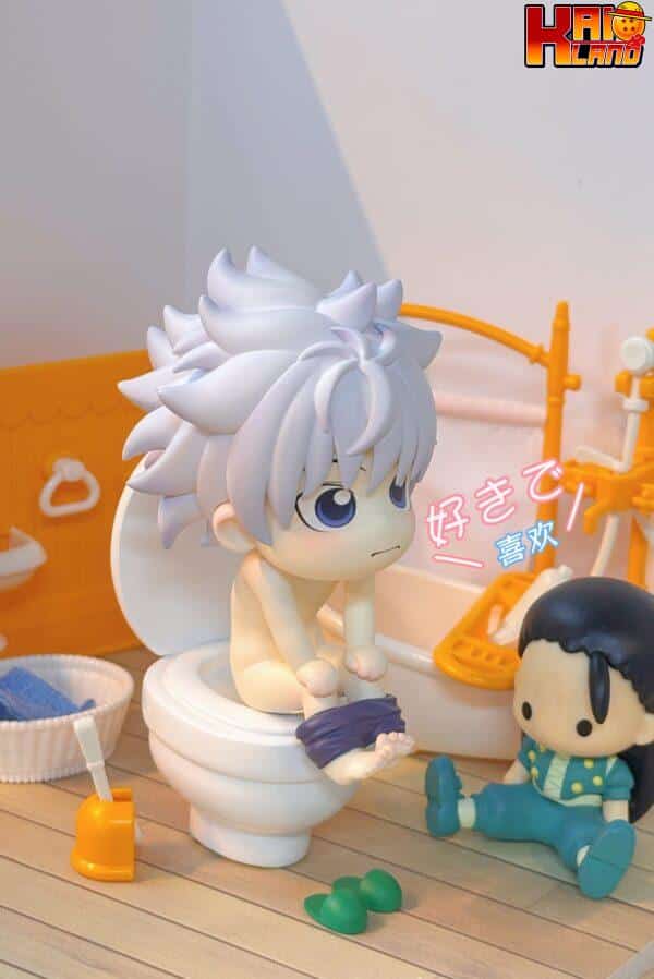 Hunter x Hunter Mini Studio Toilet Little Killua Resin Statue 1 scaled