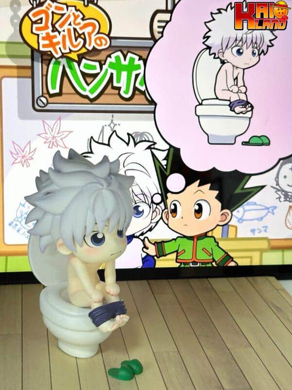 Hunter x Hunter Mini Studio Toilet Little Killua Resin Statue 5 scaled