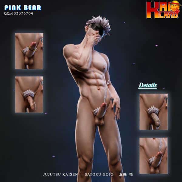 Jujutsu Kaisen Pink Bear Studio Satoru Gojo Resin Statue 5