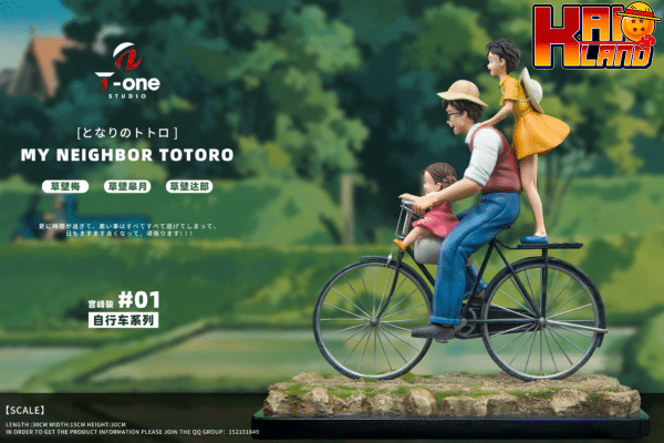 My Neighbor Totoro T One Studio Hayao Miyazaki Bicycle Resin Statue 5