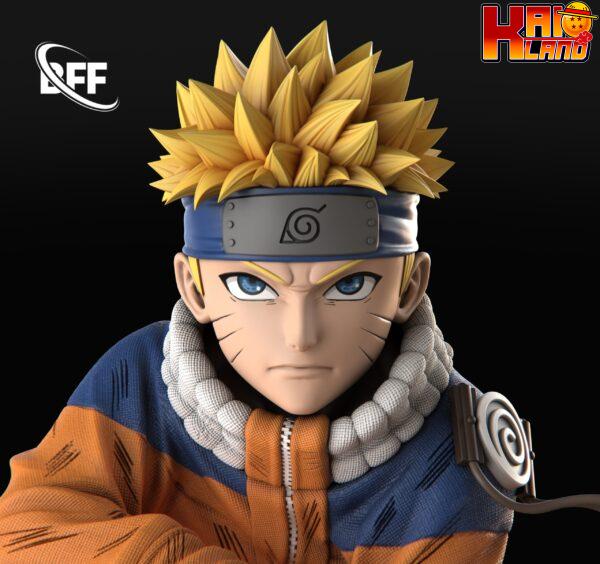 Naruto BFF Studio Crouching Uzumaki Naruto Resin Statue 3 scaled