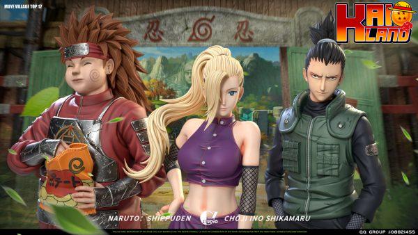 Naruto GZ Studio Shikamaru x Ino x Choji Team Ten Resin Statue 4