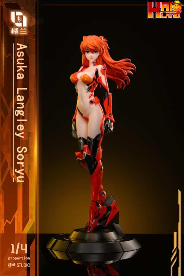 Neon Genesis Evangelion Lou Lan Studio Mecha Soryu Asuka Langley Resin Statue 1 scaled