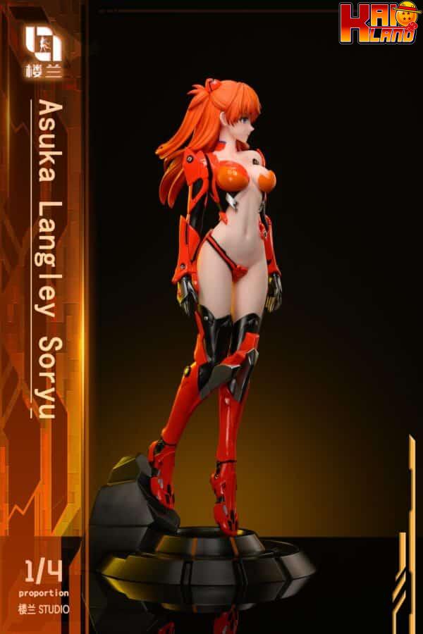 Neon Genesis Evangelion Lou Lan Studio Mecha Soryu Asuka Langley Resin Statue 2 scaled