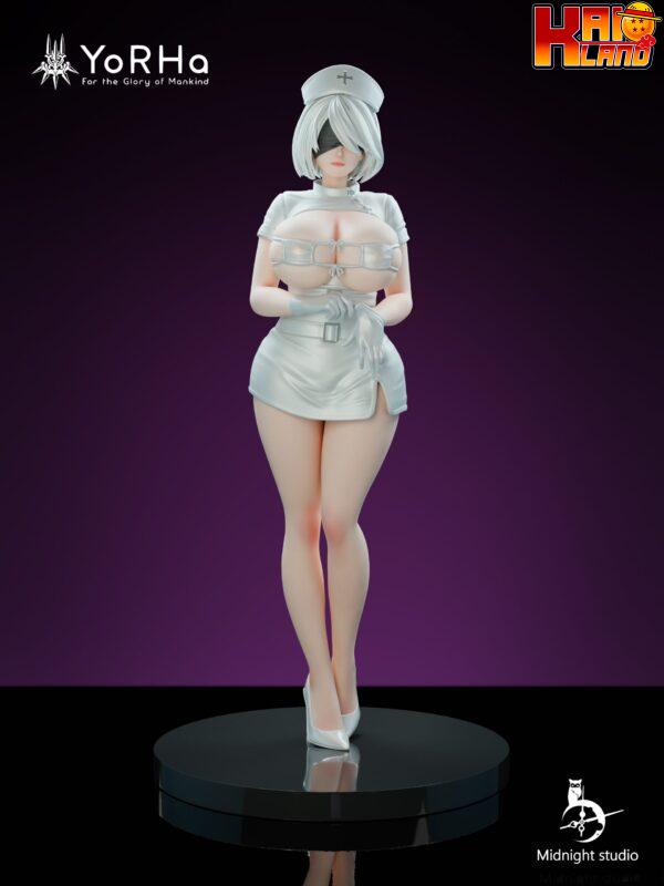 NieR Automata Zi Ye Studio Nurse 2B Resin Statue 2 scaled