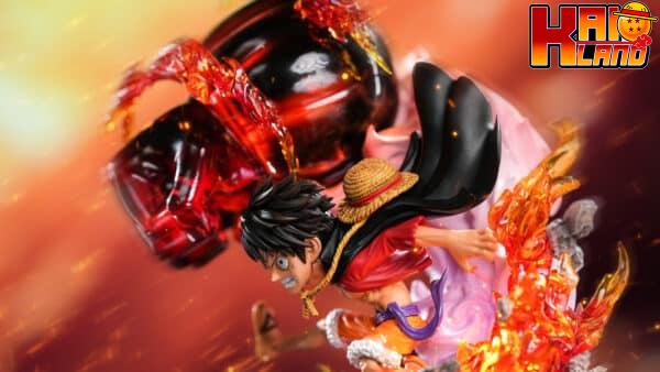 One Piece 5G x LX Studio Luffy Red Rock Resin Statue 3