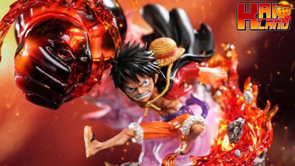 One Piece 5G x LX Studio Luffy Red Rock Resin Statue 4