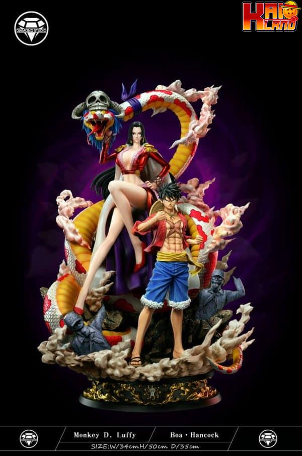 One Piece Diamond Studio Luffy x Boa Resin Statue 1