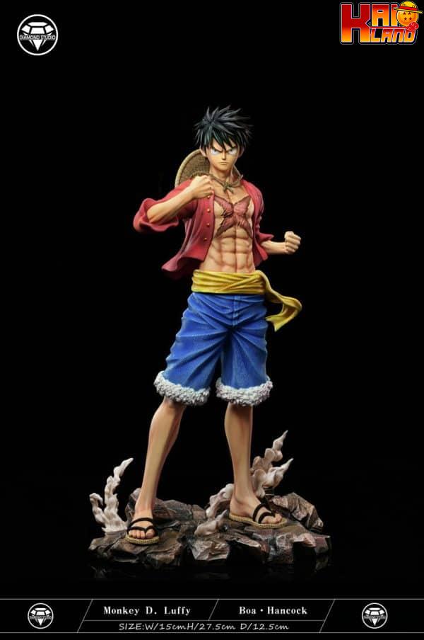 One Piece Diamond Studio Luffy x Boa Resin Statue 2