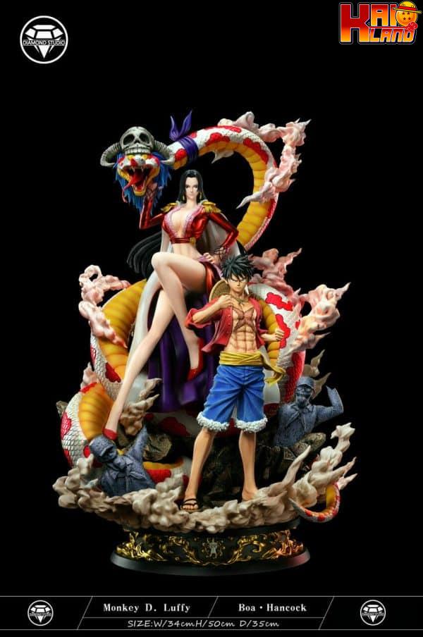 One Piece Diamond Studio Luffy x Boa Resin Statue 3