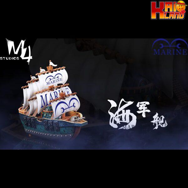 One Piece M4 Studio Marine Warship Resin Statue 1