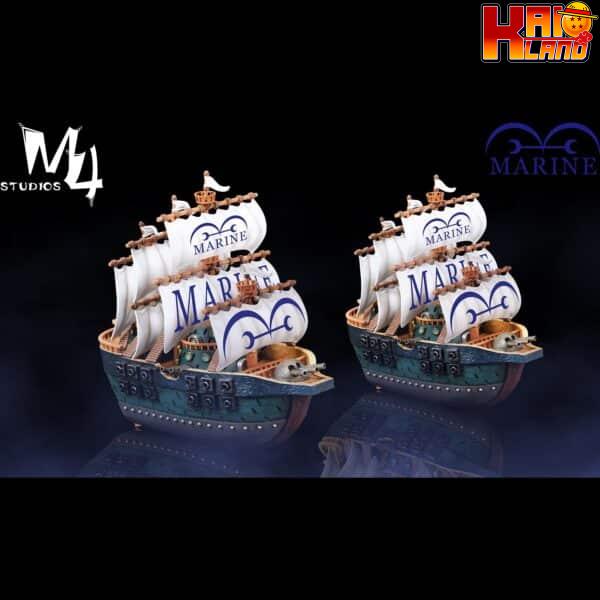 One Piece M4 Studio Marine Warship Resin Statue 3