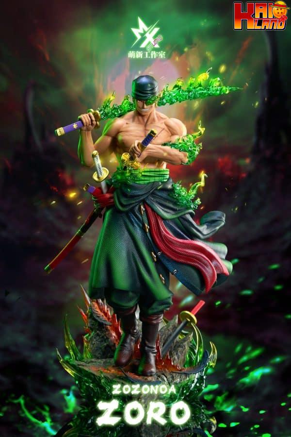 One Piece Mengxin Studio Onigashima Roronoa Zoro Resin Statue 1 scaled